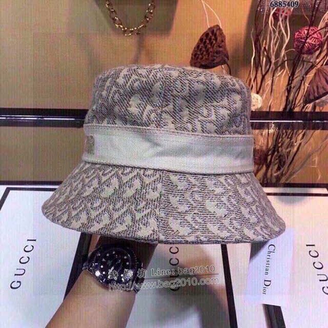 Dior新品女士帽子 迪奧動物新款織帶漁夫帽  mm1433